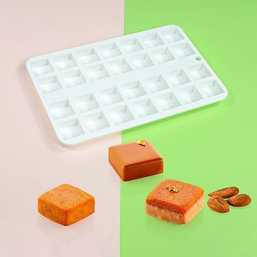 Square Cake Mold Pastry Mold Silicone Mold Baking Cookies Chocolate Baking Tools (E_ Square) - size: E_ Square