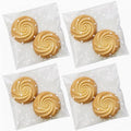 200Pcs White Polka Dot Cookie Bags, Self Sealing Cellophane Bags - color: Polka Dot-white, size: 4 x 4 inch