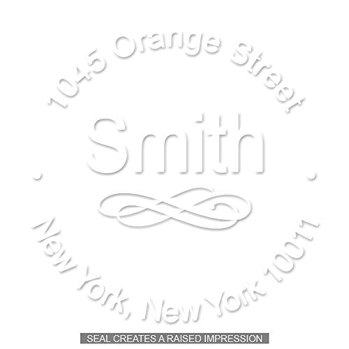 Corpkit - Name Design - Custom Address Embosser Seal - size: Address