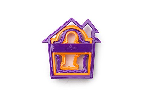 Fox Run 3668 Nesting Halloween Cookie Cutters, 1.5 x 4.5 x 7.5 inches, Multicolored - style: Haunted House Set