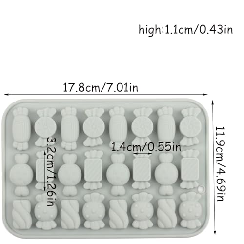 24 Cavity Sweets Silicone Candy Molds