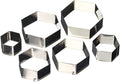 Ateco Plain Hexagon Cutter Set 6pc - size: Plain Edge, style: Hexagon (6 pcs)