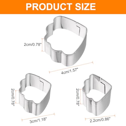 HARFINGTON 3Pcs Clouds Cookie Cutters Set Assorted Sizes Stainless Steel Holiday Cookie Cutters Biscuit Mould for Pastry Fondant Cake Cookie - style: Clouds
