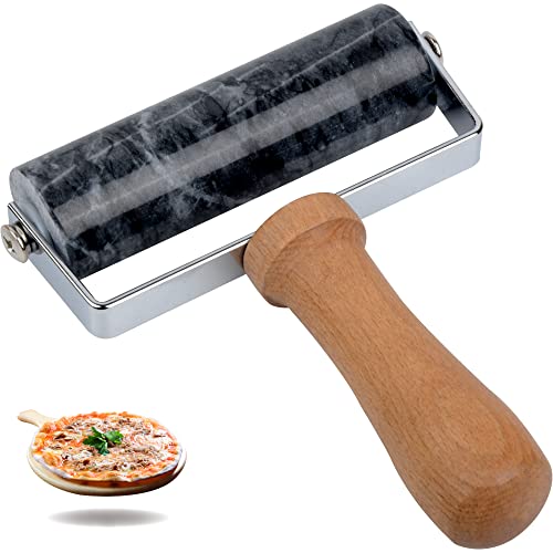 Tianman Small Marble Dough Roller Non-Stick T-Type,For Cake Baking Tortilla Fudge Pizza Cookies & Other Kitchen Baking Cooking(5.3"Black) - color: Type 1 Black, size: Type 1