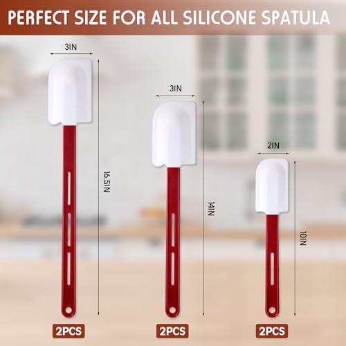 Norme 6 Pcs Commercial Rubber Spatula Heat Resistant, 10, 14, 16.5 Inch - size: 10 Inch, 14 Inch, 16.5 Inch
