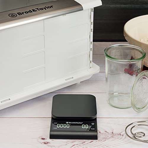Brod & Taylor Precision Kitchen & Coffee Scale with Timer | (0.1g Precision) - style: Precision Scale