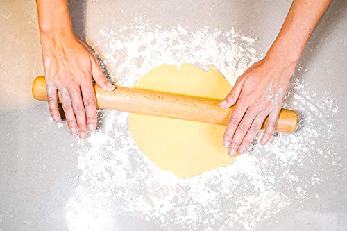 Rolling Pin for Baking Wood Rolling Pins 15.8-inch Dough Roller, Non-stick Pastry Dough Roller without Handles┃Perfect Gifts for Bakers