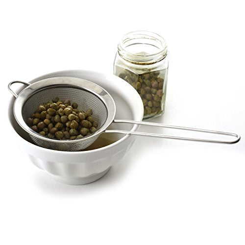 Norpro Stainless Steel Strainer, 4-inch, Silver (Pack of 2) - size: 1 Count (Pack of 2)