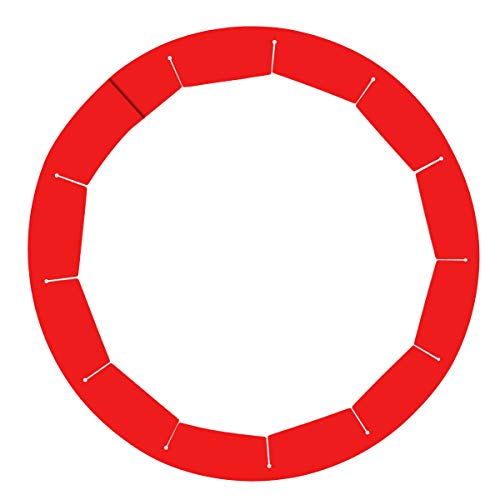 Adjustable Silicone Pie Crust Shields - Baking Protectors Cover Ring Fits 8-11.4 Inch Pies - size: 2 PCS (Red)