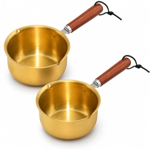 Mini Butter Warmer 2-Pack, 10 oz 304 Stainless Steel Saucepan