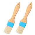 2Pcs Pastry Brush, Natural Bristle Basting Baking Brush