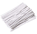 1000 Pcs 6" Paper White Twist Ties Reusable Bread Ties
