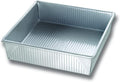 USA Pan Bakeware Nonstick Square Cake Pan, Aluminized Steel, 9-Inch (Pack of 6) - size: 9-Inch (Pack of 6)