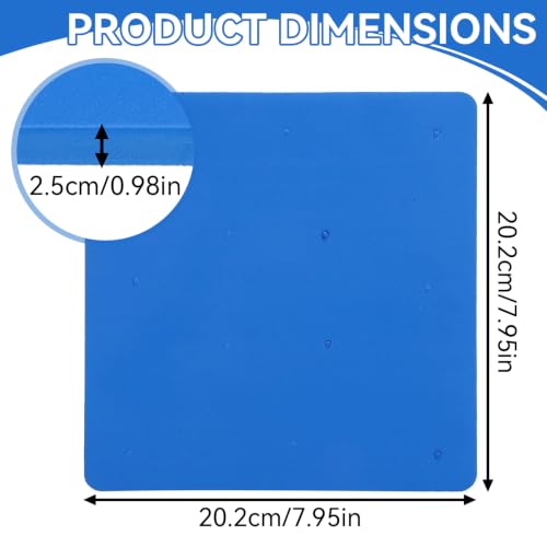 Fondant Foam Pad, 2 Pack 12 Hole Sugar Flower Sponge Pad Fondant Cake Shaping Mat Food Grade Sponge Drying Tool for Sugar Flowers, Leaves, Decoration and Kids Clay, Modeling Pad