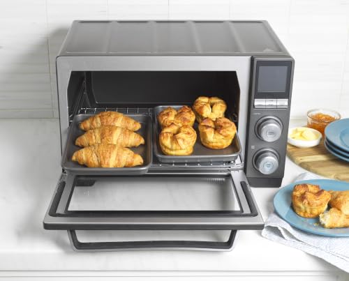 GoodCook Everyday Toaster Oven Mini Baking Sheets Set of 2 Set of 2 Heavy-Gauge Steel Baking Pans with Scratch-Resistant Nonstick, 9 x 6.2-Inch, Gray - size: 9 x 6-Inch (2- Piece Set)