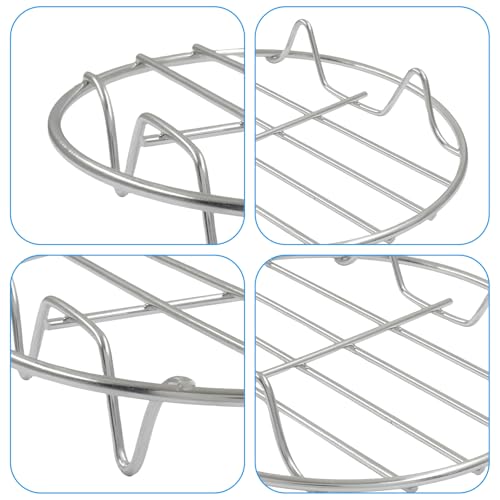 2 Pack Cooking Racks, 9.8 Inch Oval with 5.9 Inch Round