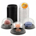VIKROM Mini Cupcake Containers 50 Pack, Desk Pet Containers with Clear Lids