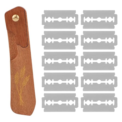 Bread Lame Dough Scoring Tool with 10 Razor Blades, Ergonomic Handle Bread Scorer Tool, Breads Knives for Homemade Sourdough Breads Bakers