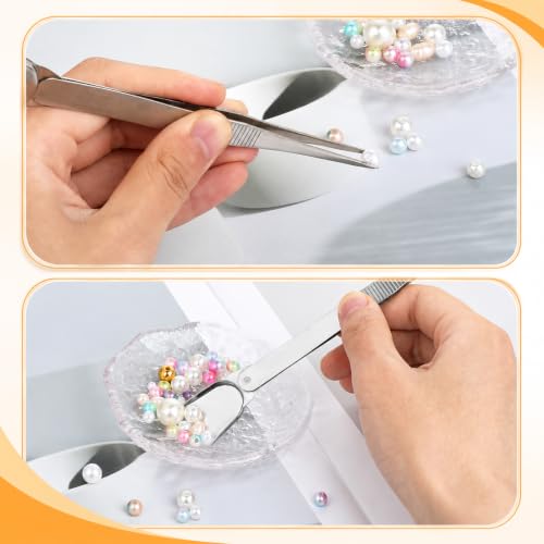 Baking Tweezers, Cake Decorating Tools Pearl Sprinkles, 4Pcs