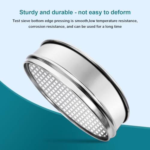 7.9" (20cm) 304 Stainless Steel Lab Sieve, 4 Mesh (4.75mm) Screen Sifter - size: 4Mesh(4.75mm)/Ф7.9in