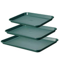 CAROTE 3-Piece Baking Sheet, Nonstick Cookie Sheets, Olive Green