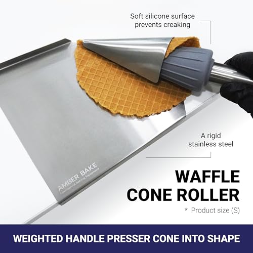 Waffle Cone Roller Kit with Forming Stand, Large | Amber Bake - size: Large