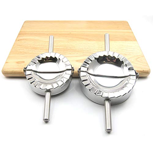 Best Utensils Stainless Steel Ravioli Mould Pierogi Dumpling Maker Wrapper Pastry Dough Cutter Kitchen Accessories (M: 4 inch) - size: Medium 4 inches