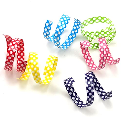 600 Pcs 6 Colors Twist Ties 4 Inch Packaging Twist Ties with Dots for Cello Bags Treat Bags Gift Packaging Bread Cookie Candy Cake Bags