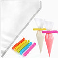 LotFancy 250pcs 12 Inch Piping Bags, Disposable Pastry Bags with 5 Clips - size: 12 Inch (Pack of 250)