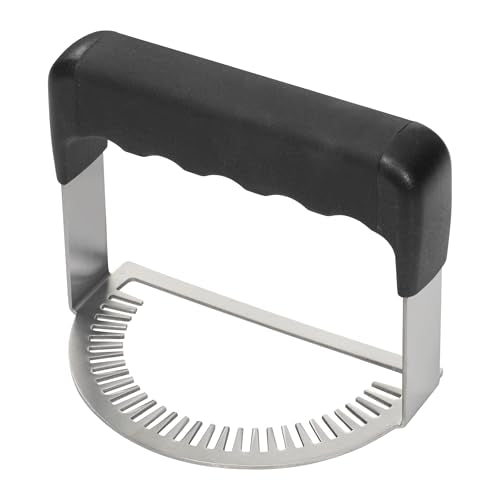 Winco 5" Silver Stainless Steel Empanada Fork/Dumpling Press Crimper