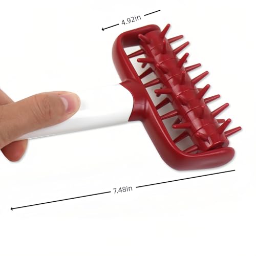Pizza Dough Docker Docker Dough Bubble killer Time-Saver Pizza Dough Roller Docker Dough Blistering Killer Pizza Docker Roller for Home Kitchen Pizza Making Accessories Pizza Docking Tool - color: Red
