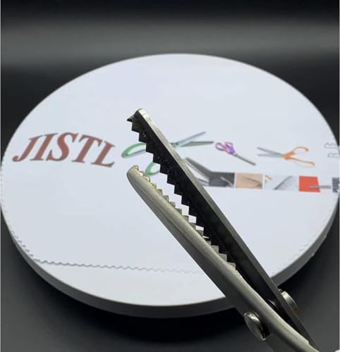 JISTL Pinking Shears for Fabric Zig Zag Scissors Sewing and Dressmaking