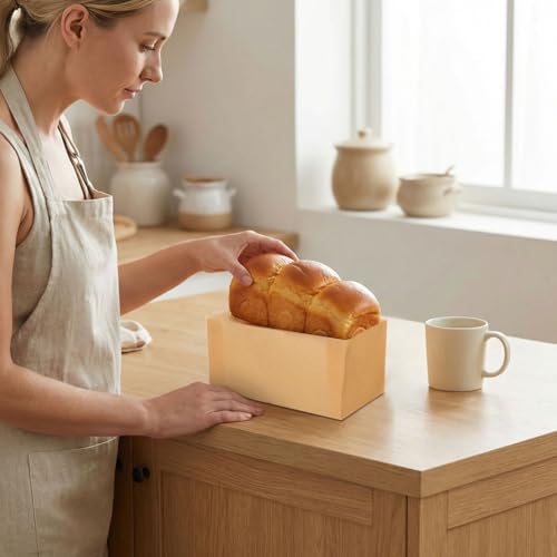 100 pcs Bread Pan Liners Disposable Nonstick Baking Paper