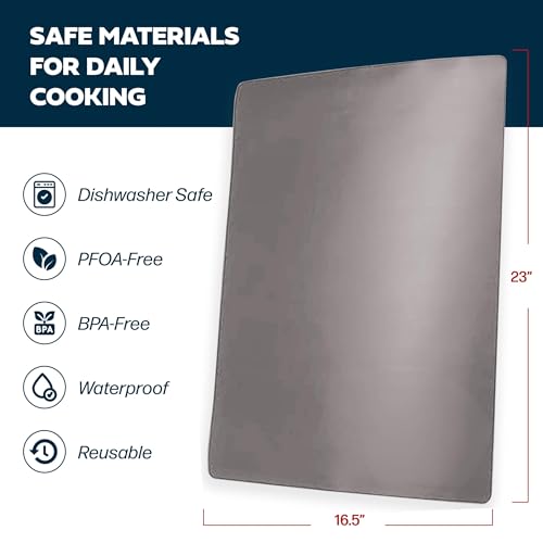 Cooks Innovations Non-Stick Oven Liner 1 Pack BPA-Free Heat Resistant Mat - color: Silver