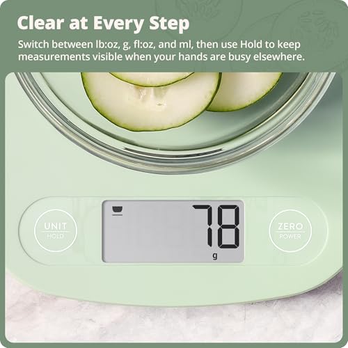 Greater Goods Food Scale, Slim & Compact Build, 1g Precision (Sage Green) - color: Sage Green