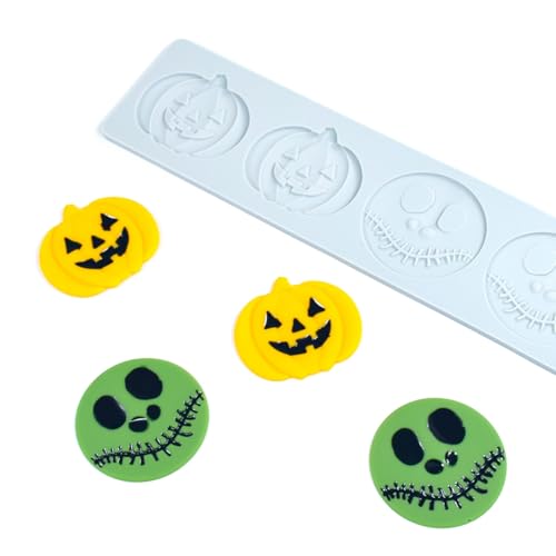 Silicone Lace Mold, Flexible Baking and Chocolate Decorating Mold,Pumpkin Skull Cake and Candy Mold for Handmade Desserts (H_ Pumpkin) - size: H_ Pumpkin