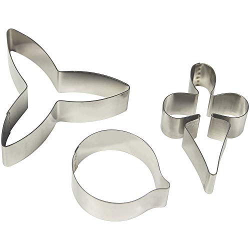 PME Stainless Steel Moth Orchid Petal Cutters, Set of 3