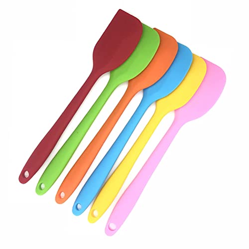 6 Pcs Silicone Spatulas, Small Rubber Spatula 8.3 inch