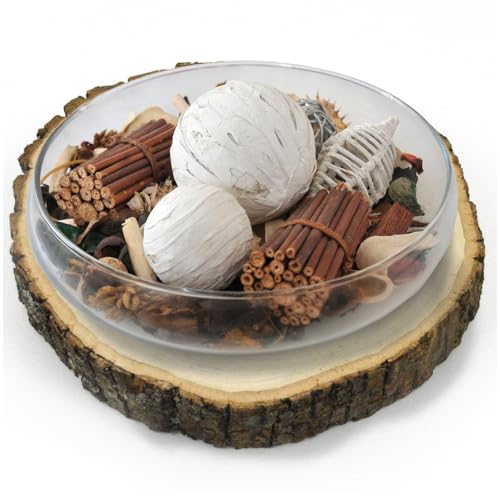 Wilson Décor Large Wood Slices Thick Round Imperfect Extra Value Pack 14pk (9-11 inches x 1 5/8 inches Thick) for Wedding, Table, Rustic, Centerpiece Décor
