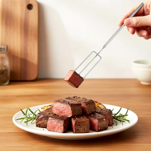 Cabilock Fondue Forks Stainless Steel 3 Fork Styles 7.87 * 0.78 * 0.11in