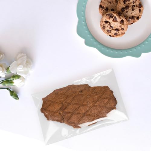 ONFAON Cookie Bags with Seal, 150 Pcs Crack-Resistant & Self-Sealing Treat Bags for Cookies, Bakery Goods, and Snacks – Food-Grade Clear Cellophane Bag for Gifts & Parties(4x6 in) - size: 4"x6"
