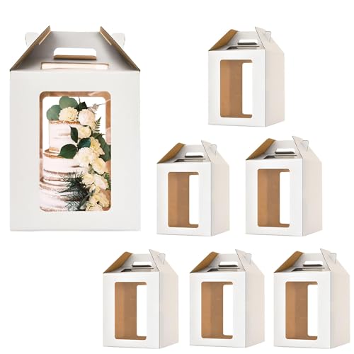 12x12x14 Inch Tall Cake Boxes for Tier Cakes,Layer Tiered Cake Box,6Pack - color: 12×12×14in-6pack