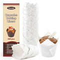 200PCS Tulip Cupcake Liners, Parchment Muffin Liners, White - color: White, size: 200 Count
