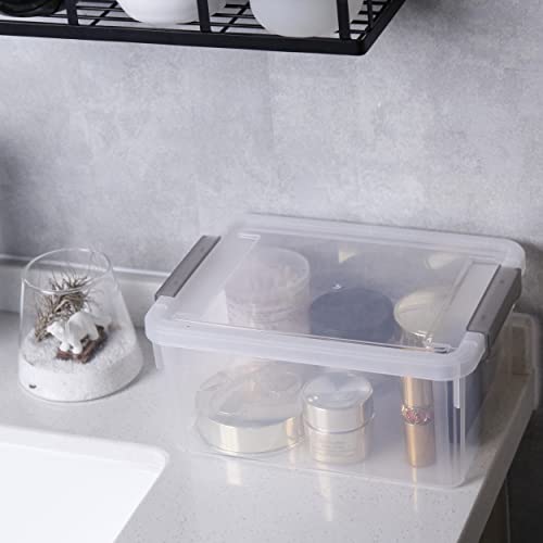 8Packs 3.2Qt Small Clear Storage Bins with Lids, Plastic (Pack of 2) - size: 3.2 QT (Pack of 2), style: (8 Pack)