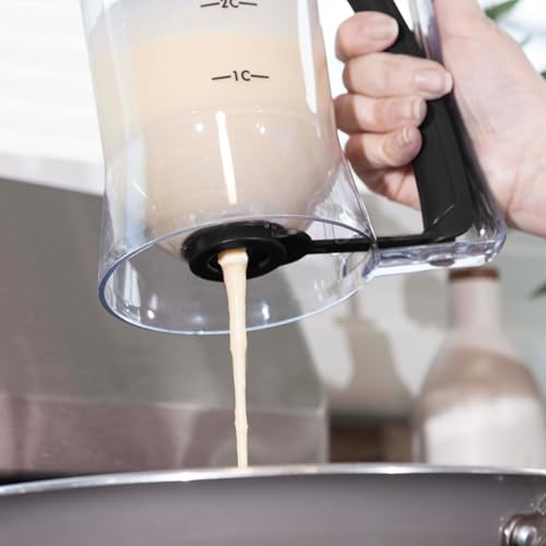 Classic Cuisine Pancake Batter Dispenser, Black, 4-Cup - color: Black