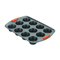 12-Cup Muffin Pan - color: Orange Grips, size: 12 Cup