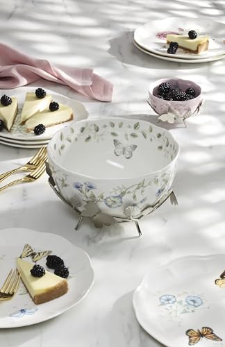 Lenox Butterfly Meadow Porcelain Decorative Bowl with Stand - style: Bowl with Stand