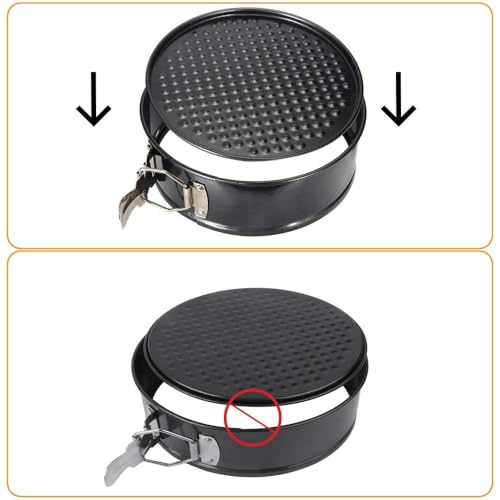 3PCS Round Springform Pan, Round Cake Pan, Springform Pan