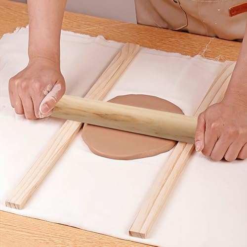 suiwotin 11pcs Wooden Pottery Teaching Kit