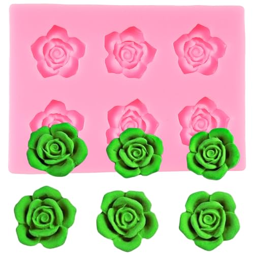 Rose Flower Silicone Fondant Mold Flower Candy Chocolate Molds - color: Style C